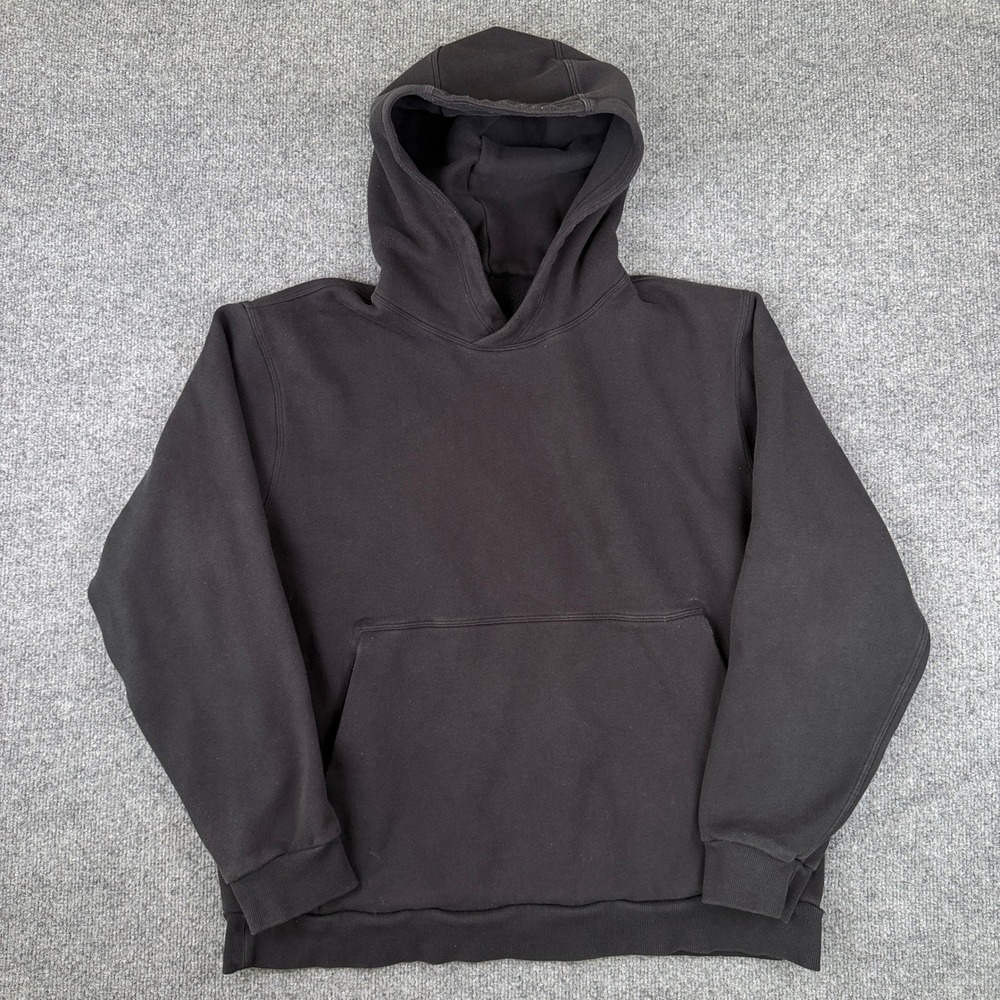 Lululemon Steady State Pullover Hoodie Mens L Black Sweatshirt Oversized LM3FAES